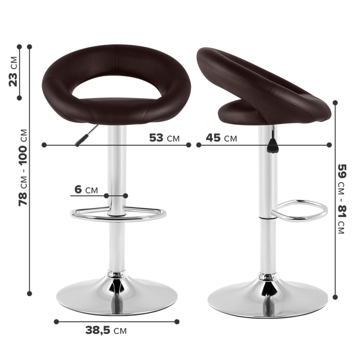Характеристики Барный стул Ergozen Eclipse 1 шт